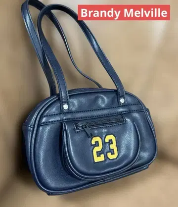 블랑디 멜빌 핸드백 숄더 가능 네이비 자수