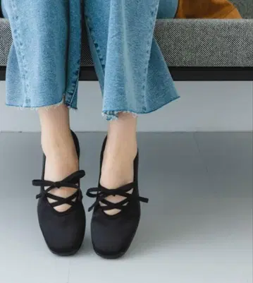 발레 스니커즈 블랙 24cm