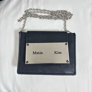 Matin kim 숄더 미니백 체인 스트랩 포함 블랙