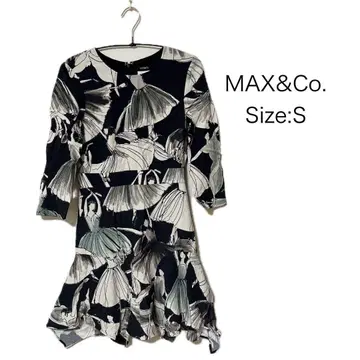 MAX&Co. 발레리나 프린트 미니 원피스 S