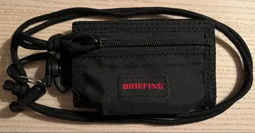 BRIEFING 블랙 3단 폴더형 지갑