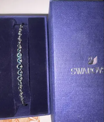 Swarovski 파란색 크리스탈 팔찌