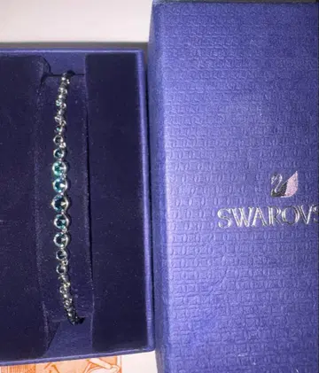 Swarovski 파란색 크리스탈 팔찌