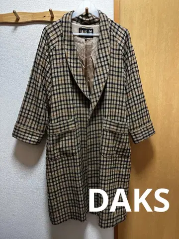 DAKS 닥스 체크 무늬 가운