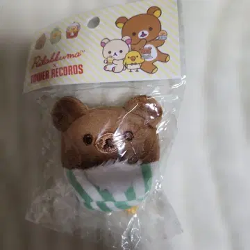리락쿠마 콜라보 테노리 봉제 인형 (차이로이코구마) 타워 레코드
