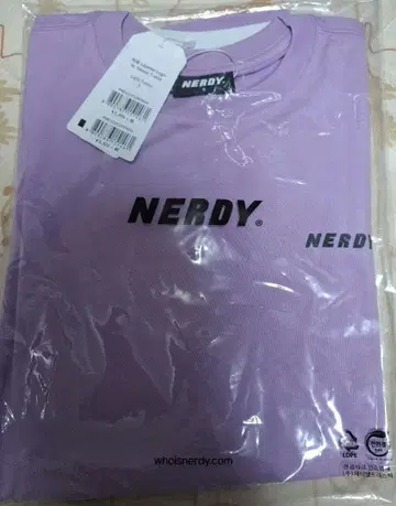 NERDY T셔츠 라이트퍼플 S사이즈