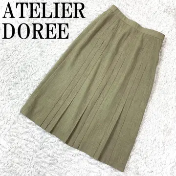 ATELIER DOREE 아틀리에 도르 플리츠 스커트 그린 B490