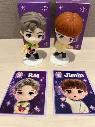 맥도날드 BTS RM Jimin 피규어 세트