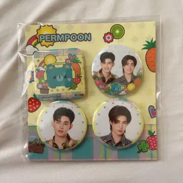 GMMTV PERMPOON PondPhuwin PIN SET 캔뱃지