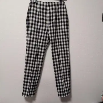UNITED ARROWS 블랙 체크 팬츠 38