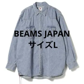 BEAMS JAPAN 데님 웨스턴 셔츠