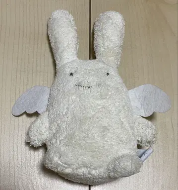 trousselier 깃털 토끼 봉제 인형 화이트