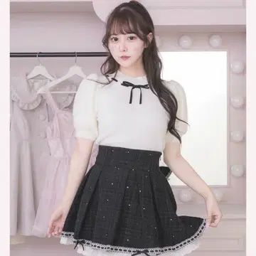 pium 피움 페더 슬리브 니트