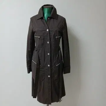 마이클코어스 브라운 롱 자켓