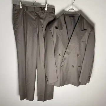 MEN'S BIGI 더블 빈티지 수트 셋업 광택 사이즈 4