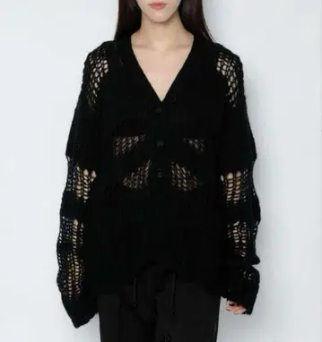 melt the lady gradation net cardigan