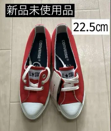 컨버스 올스타 오픈토 스니커즈 펌프스 빨간색 22.5cm