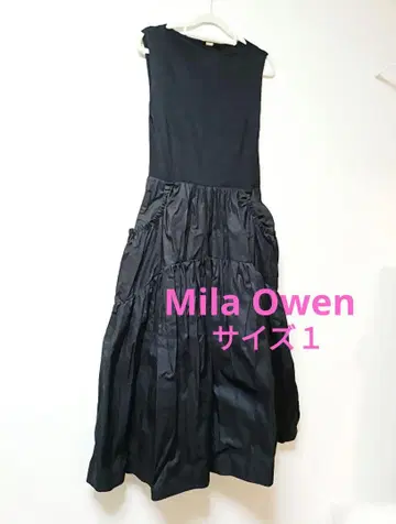 컨디션 최상 Mila Owen 미라 오웬 슬리브리스 롱 원피스 1