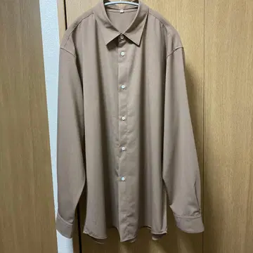 2025년 울 혼방 레귤러 카라 셔츠 MUJI LABO XL