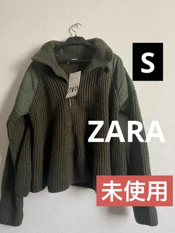 ZARA 올리브 그린 니트 스웨터 S