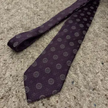 폴 스미스 실크 100% 보라색 넥타이