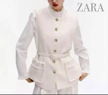 ZARA 벨트 텍스처 베스트 XL