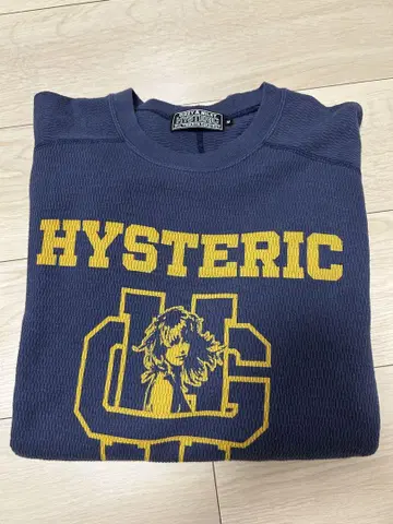 HYSTERIC M 네이비 크루넥 스웨터