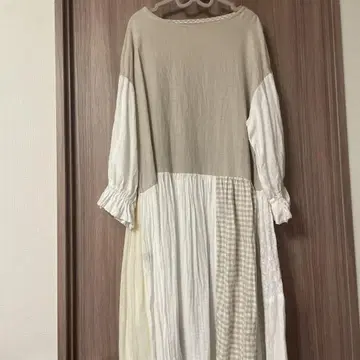 핸드메이드 작가님 패치워크 원피스 코튼 린넨