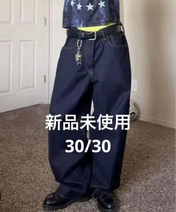 [ 미사용 새상품 ] GAP 슈퍼 배기 데님 다크 린스 30W30L