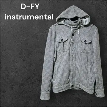 [ D-FV ] (M) / 남성용 상의 가을/겨울 후드티 긴팔 체크 무늬