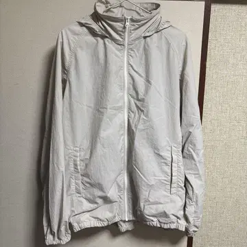 MUJI 바람막이 후드 부착