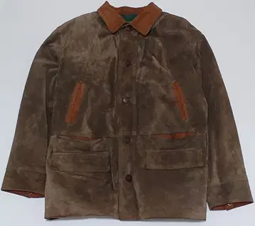 REDSKINS 스웨이드 자켓 카키 중고 고품질 레드스킨스