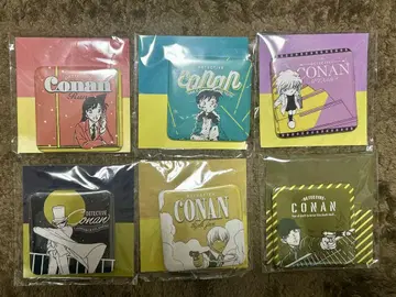 명탐정 코난 호쿠에이정 스퀘어 캔뱃지 전 6종