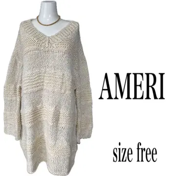 새상품급 AMERI vintage 아메리 두툼한 니트 튜닉 원피스
