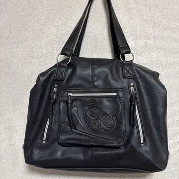 00s archive skull totebag black y2k