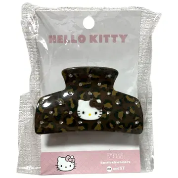 HELLO KITTY 퀼팅 헤어핀 레오파드 LOWRYS FARM