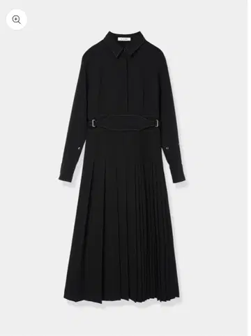Asymmetry pleats Dress L'AUBE BLANC