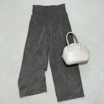 리셰 글래머 와이드 팬츠 코듀로이 하이웨스트 스웨이드 루즈핏 M