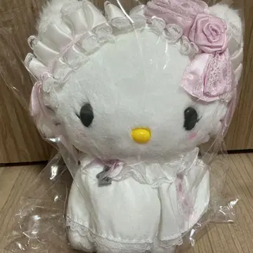 차미 키티 봉제 인형 화이트 프릴 디자인 산리오
