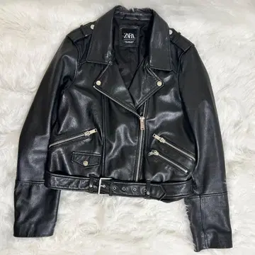 ZARA 양가죽 라이더 자켓 XL 벨트 포함