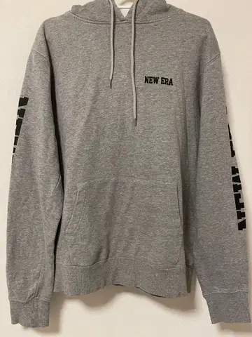 NEW ERA 그레이 후드티