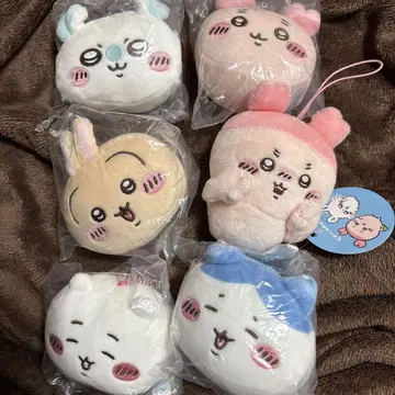 치이카와(먼작귀) 헌책방 모몽가 하치와레 스트랩 세트