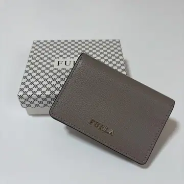 새상품급 FURLA 카드 케이스 명함지갑 그레이