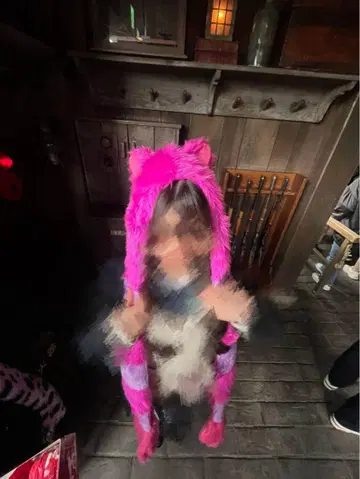 샤샤 고양이 팬캡 루즈삭스(80cm) WEGO 가디건