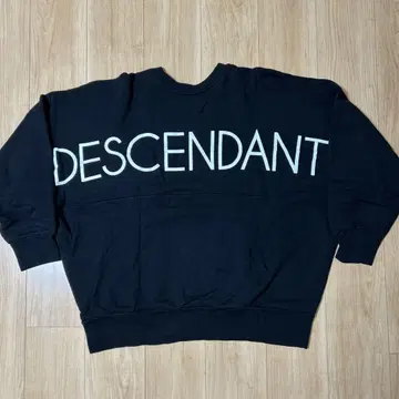 DESCENDANT 디센던트 맨투맨 블랙 사이즈 2