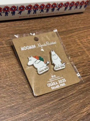 무민 오사카 만박 OSAKA 2025 핀 배지 2개 세트