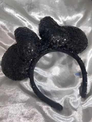 미키 모양 스팽글 머리띠