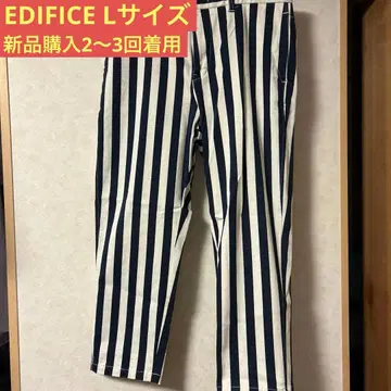 EDIFICE 스트라이프 팬츠 L 사이즈