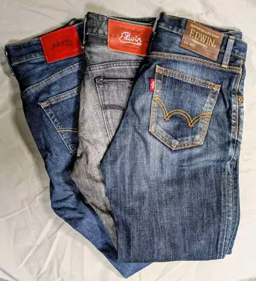 특가! EDWIN 에드윈 스트레이트 데님 3종 세트