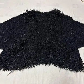 미사용 새상품 노카라 프린지 숏 자켓 M-L